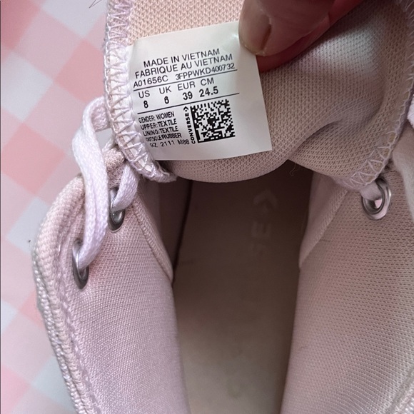 Converse Women's Beige High-Top Sneakers - Picture 9 of 12